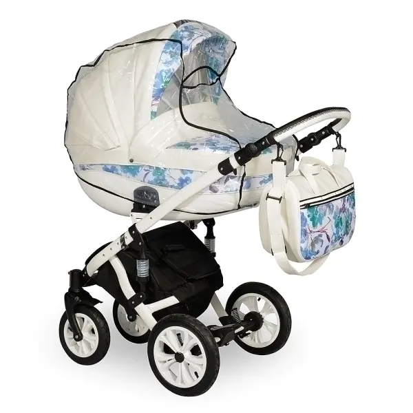 Детская коляска Indigo Madonna Lux 2 в 1, эко-кожа фото 1