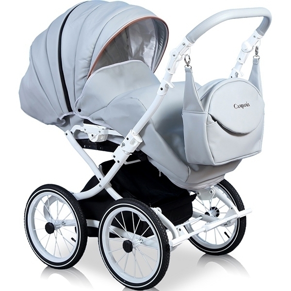 Детская коляска Street Racer Campania Eco 2 в 1, эко-кожа фото 4