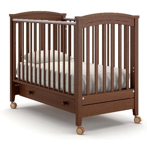 Детская кроватка Nuovita Perla swing, продольный маятник — как выглядит в жизни