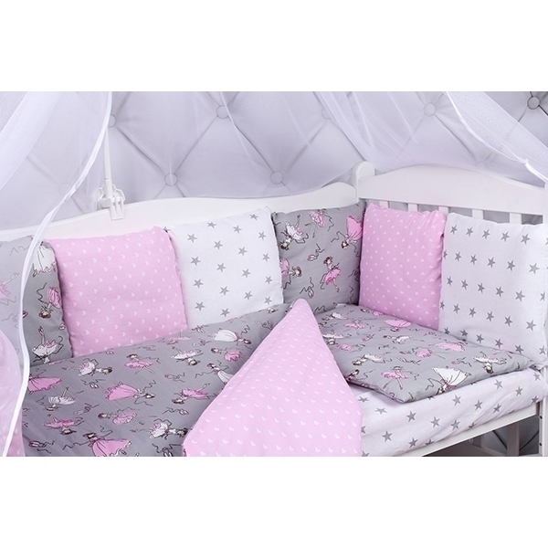 Универсальный комплект постели в кроватку AmaroBaby Мечта, 19 предметов фото 3