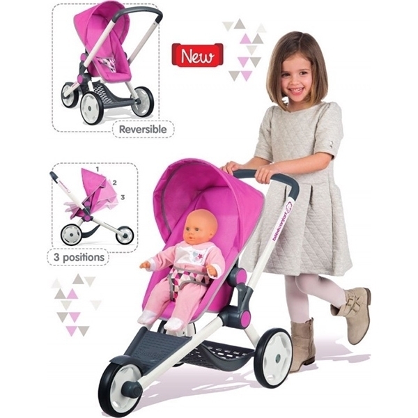 Трехколесная коляска для кукол Smoby MC&Quinny 255097 фото 3