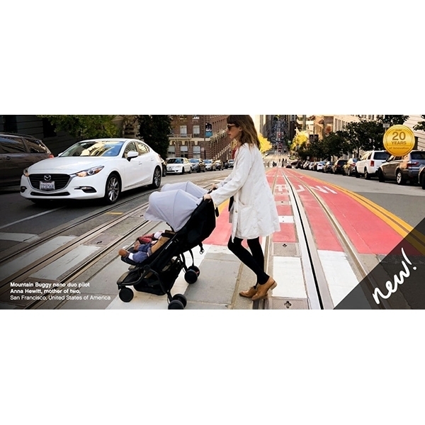 Коляска для путешествий с двойней Mountain Buggy Nano Duo фото 7