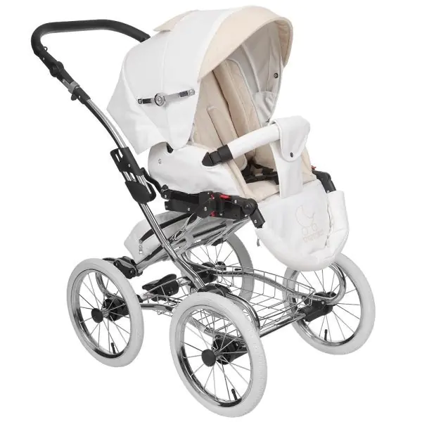 Детская коляска Tutek Turran Silver 3 в 1, 100% эко-кожа фото 1