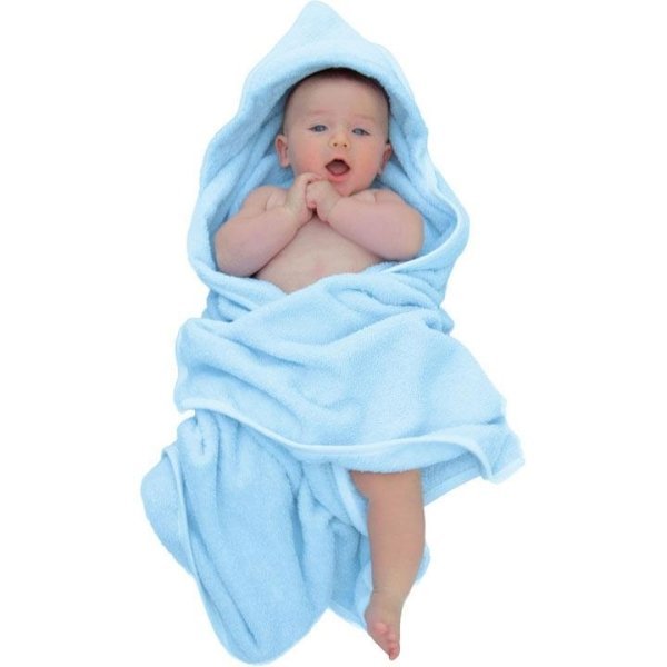 Махровое полотенце с уголком и варежка для купания Red Castle "Hooded Towel" art. 0304 — как выглядит в жизни