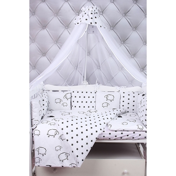 Комплект в кроватку AmaroBaby Home Elite, 4 предмета, бязь фото 1