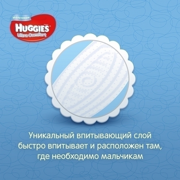 Подгузники для мальчиков Huggies Ultra Comfort 5, 12-22 кг, 64 штуки фото 4