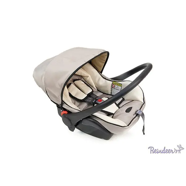 Детская коляска Reindeer Prestige Lily 2 в 1, эко-кожа, люлька+автокресло фото 3