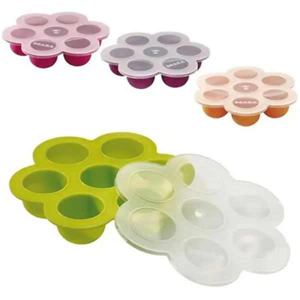 Многопорционный силиконовый контейнер Beaba Silicone Multi Portions — как выглядит в жизни