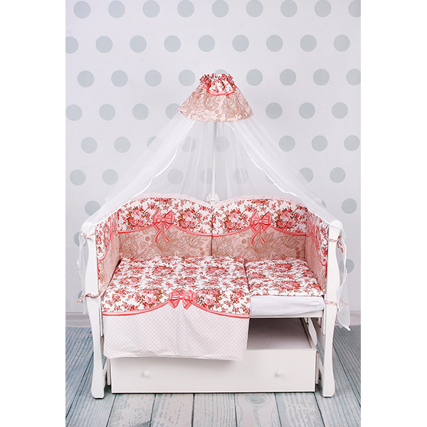 Комплект постели в кроватку AmaroBaby Прованс, 12 предметов, поплин фото 2