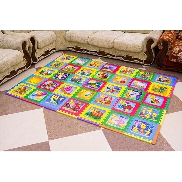 Игровой коврик-пазл Funkids 12" Русская Азбука KB-H16-36-NT, 36 плит фото 6