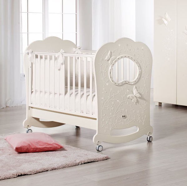 Детская кроватка Feretti Charme Oblo Brillante качалка фото 1