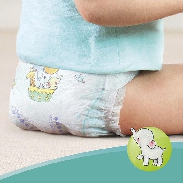 Детские подгузники Pampers New Baby-Dry 2 Mini, 3-6 кг, 94 штуки фото 7
