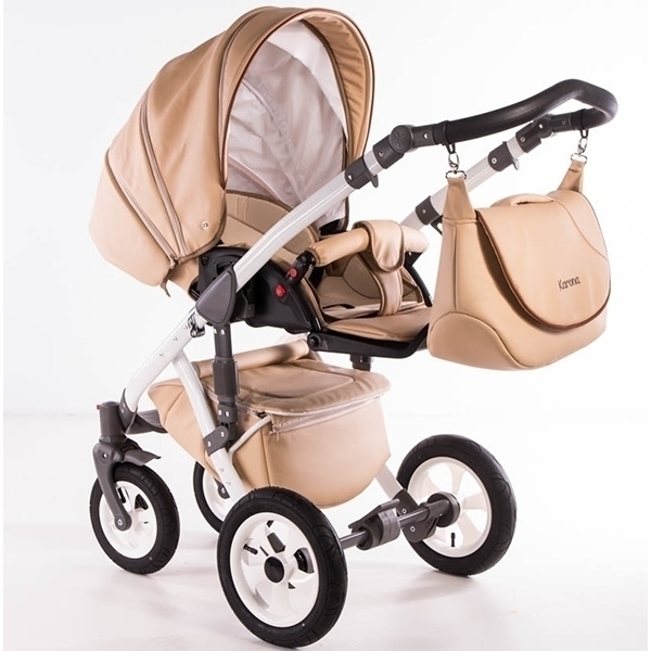 Детская коляска Street Racer Karona Eco 2 в 1, эко-кожа фото 3