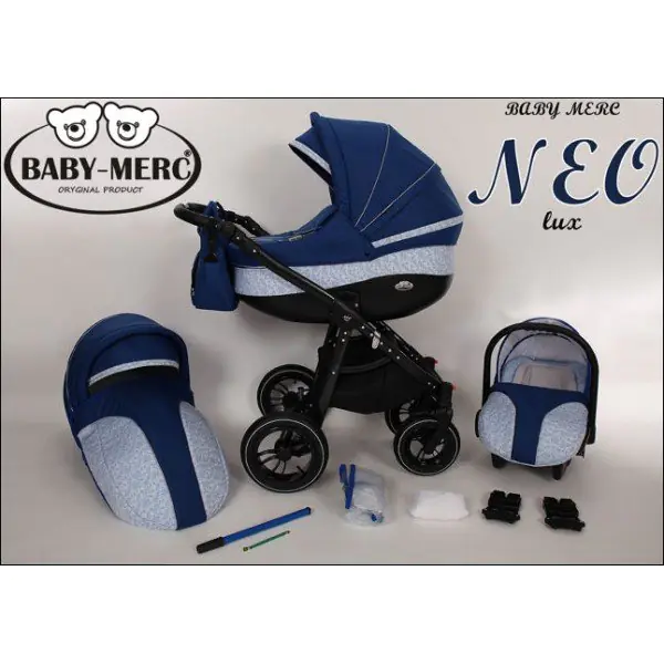 Детская коляска Zippy Baby-Merc Neo Lux 3 в 1 Цвет рамы Белый фото 2