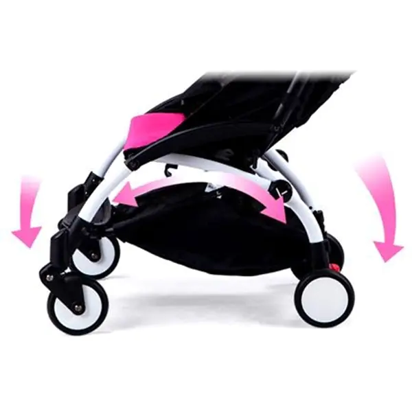 Детская прогулочная коляска Yoya Baby Leather, ткань+кожа фото 6