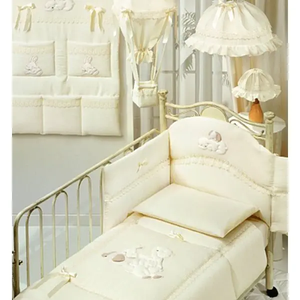 Постельное белье в кроватку Italbaby Cuccioli, 5 предметов - Фото