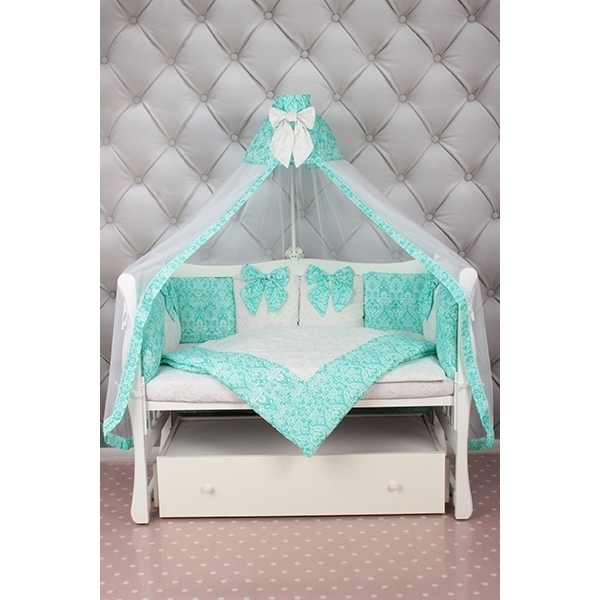 Комплект постели в кроватку AmaroBaby Элит Premium, 18 предметов фото 2