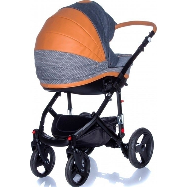 Детская коляска BeBe-Mobile Movo A 3 в 1, ткань+эко-кожа фото 6