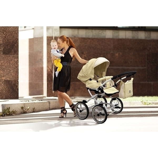 Детская коляска Nastella Luxe Prestige Eco 3 в 1, эко-кожа фото 10