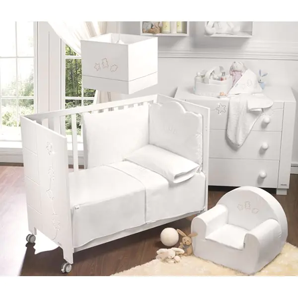 Комплект постельного белья Micuna Juliette Микуна Джулиет ТХ-1590 в кроватку 120 х 60 см, 6 предметов фото 5