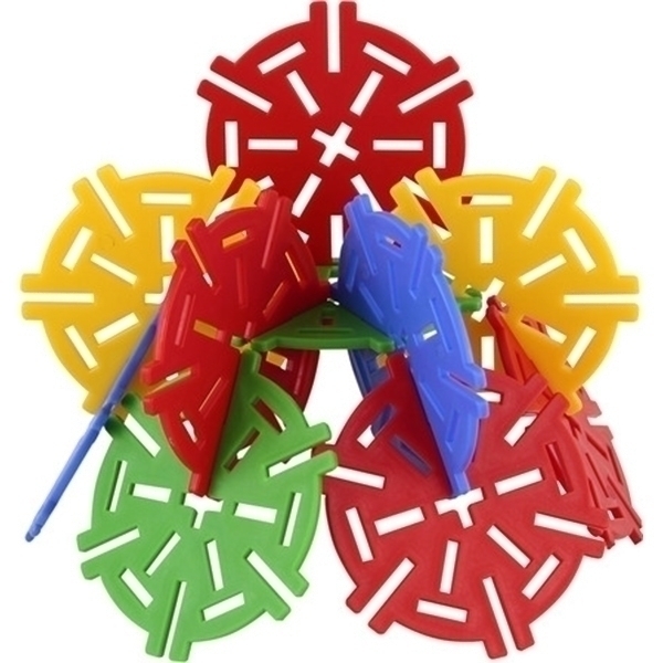 Конструктор Pilsan Magic Circles 60 деталей в пластиковой коробке, 03-257 — как выглядит в жизни
