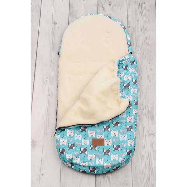 Универсальный меховой конверт AmaroBaby Little Traveller Собачки 145х45 см фото 1