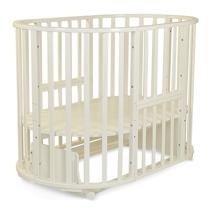 Детская кроватка Mr Sandman Round 10 в 1, универсальный маятник - Фото