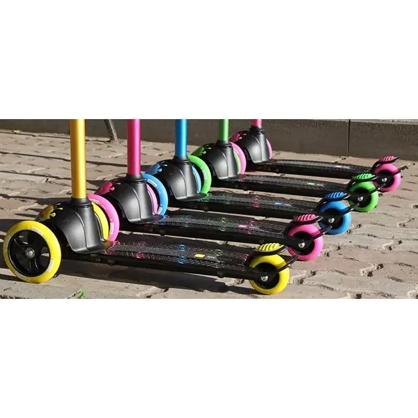 Трехколесный самокат Y-Scoo RT Trio Diamond 120 Monsters 3 высоты с блокировкой колес фото 33