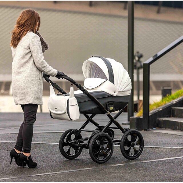 Детская коляска BeBe-Mobile Gulia Deluxe Carbon 2 в 1, эко-кожа фото 1