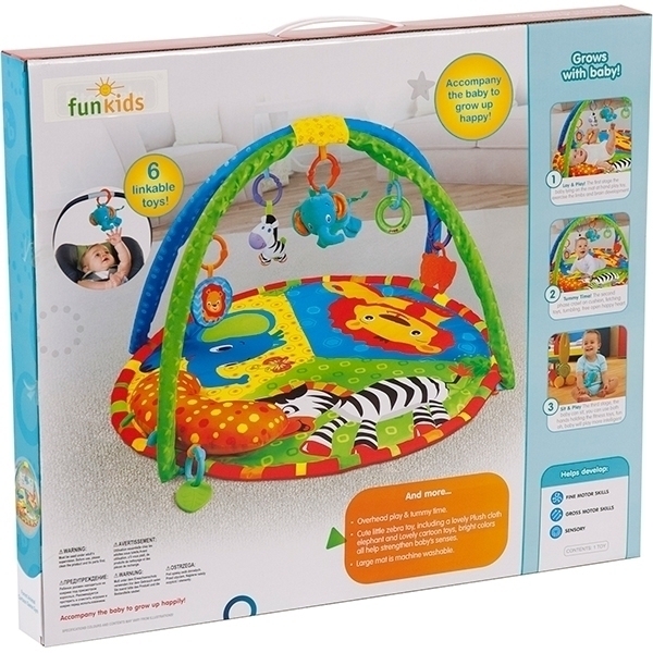 Развивающий коврик для новорожденного Funkids Cartoon Game Gym 27289 фото 2