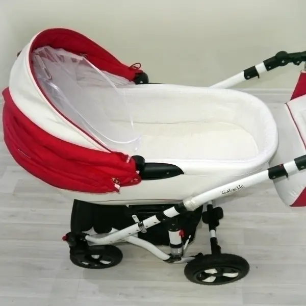 Детская коляска Adamex Galactic Eco 2 в 1, 50% эко-кожа фото 2