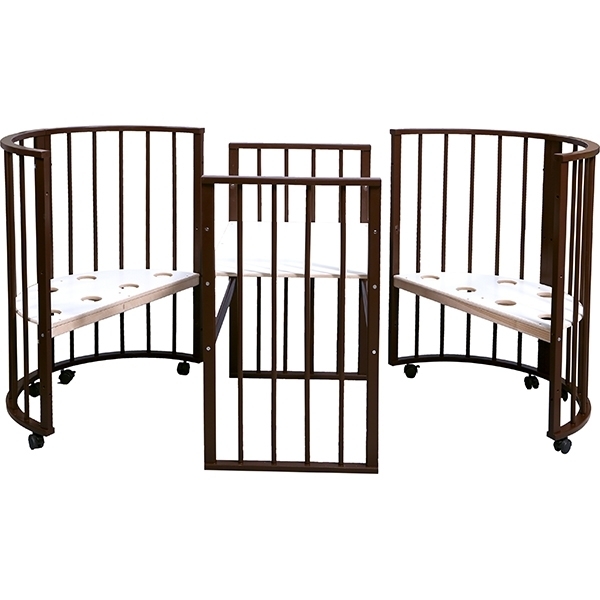 Овальная детская кроватка Nastella Baby Molly 7 в 1 без маятника фото 17