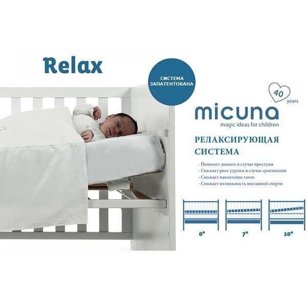 Детская кроватка Micuna Dolce Luce Relax Plus 120 х 60 см — как выглядит в жизни
