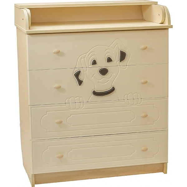 Пеленальный комод Соня Дружок 3Д 80/4, МДФ - Фото