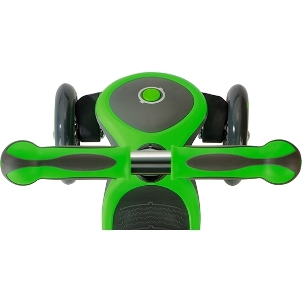 Трехколесный самокат Y-Scoo Globber Primo Plus Titanium 442 с 3 светящимися колесами фото 7