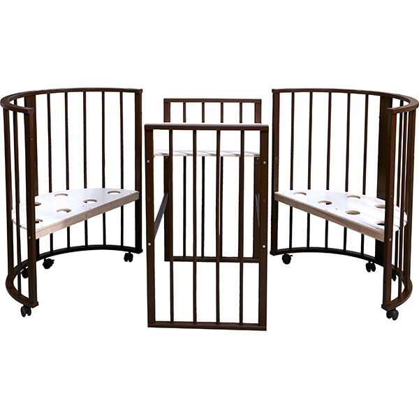 Овальная детская кроватка Nastella Baby Molly 7 в 1 без маятника фото 16