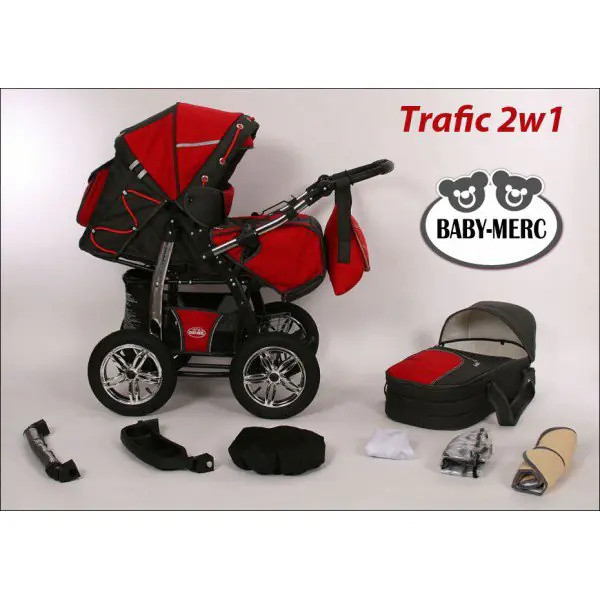 Детская коляска Baby-Merc Trafic 2 3 в 1 фото 1