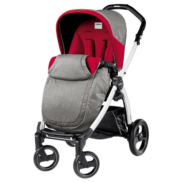 Фото Детская прогулочная коляска Peg-Perego Book S Plus Pop-Up, шасси White, реальные фотографии клиентов | Коляски-Кроватки.Ру