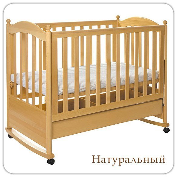Кроватка детская Кубаньлесстрой АБ 18.1 "Семицветик" фото 1