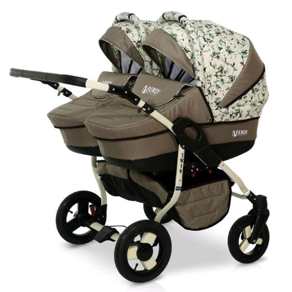 Детская коляска для двойни Verdi Twin 2 в 1 - Фото