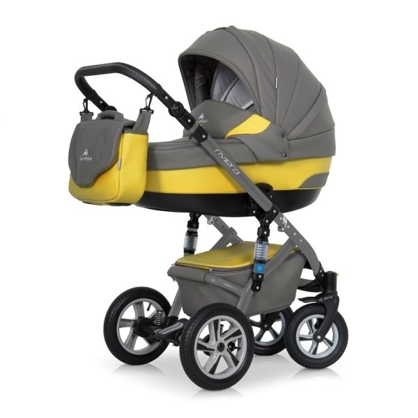 Детская коляска Caretto Riviera S 2 в 1, ткань+эко-кожа - Фото