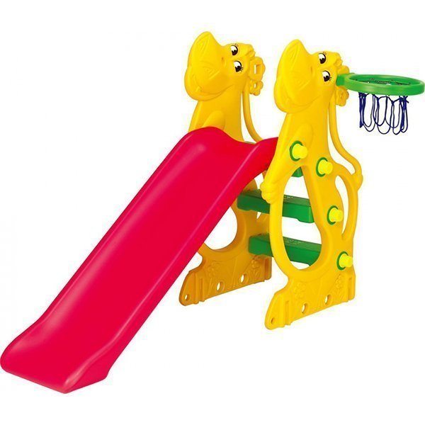 Горка с баскетбольным кольцом Ching-Ching Бегемот SL-12 - Фото