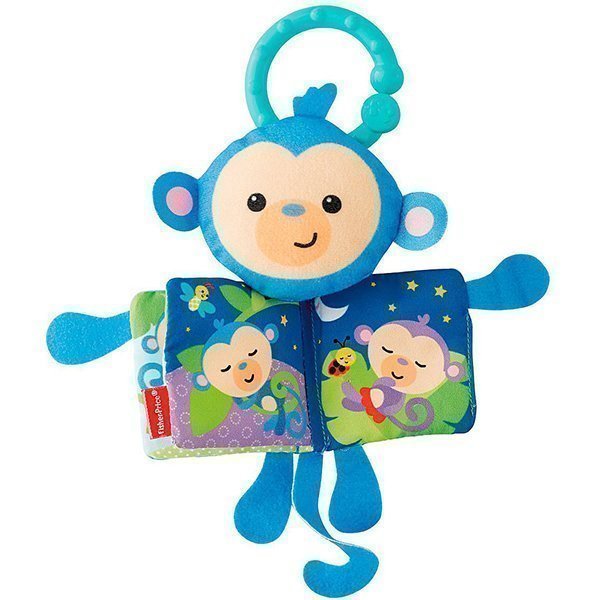 Мягкая книжка Fisher Price Обезьянка Мягкая книжка Fisher Price Обезьянка - Фото
