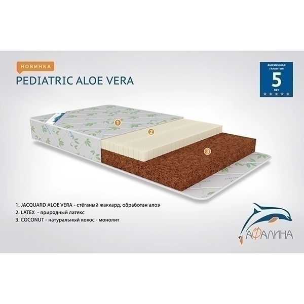 Детский матрас Афалина Pediatric Aloe Vera фото 3
