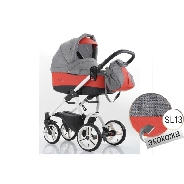 Фото Детская коляска Bebetto Luca S-line 2 в 1, шасси Silver, реальные фотографии клиентов | Коляски-Кроватки.Ру