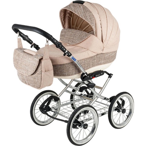 Фото Детская коляска BeBe-Mobile Santana Deluxe Len Eco 2 в 1, ткань+эко-кожа, реальные фотографии клиентов | Коляски-Кроватки.Ру