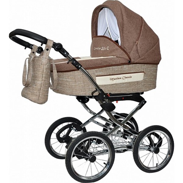 Фото Коляска-люлька для новорожденного Stroller B&E Maxima Classic, реальные фотографии клиентов | Коляски-Кроватки.Ру
