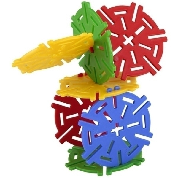 Конструктор Pilsan Magic Circles 60 деталей в пластиковой коробке, 03-257 фото 3