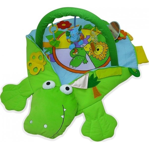 JF433 Развивающий коврик-трансформер Biba Toys Крокодил 4 в 1 - Фото