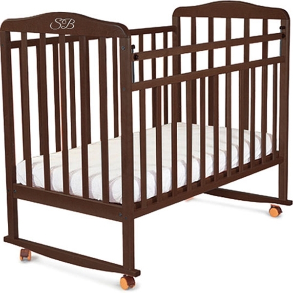 Детская кроватка Sweet Baby Mario, колесо + качалка - Фото